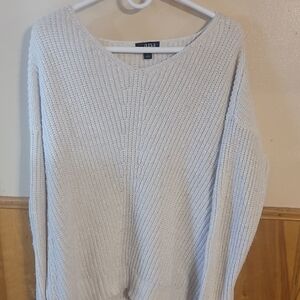 a.n.a Women's V-Neck Sweater in Light Cream